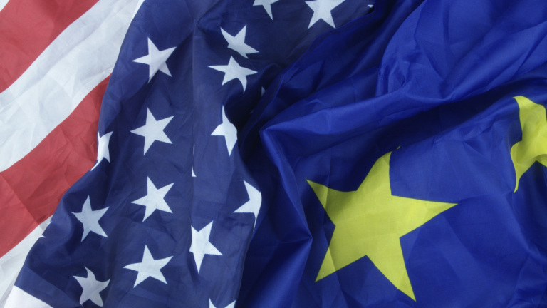 US EU flags