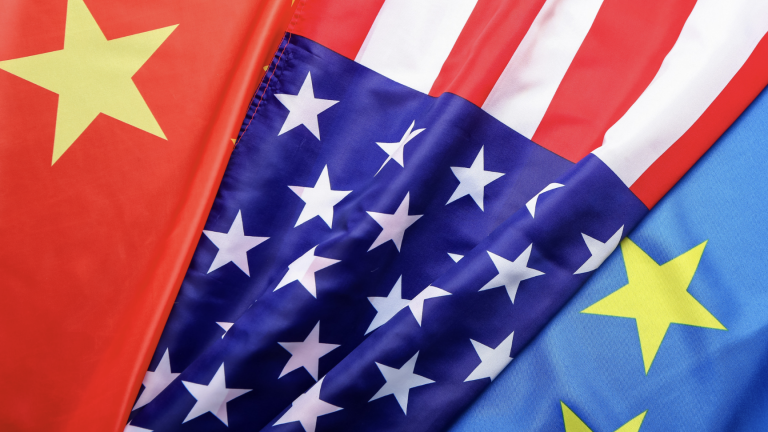 eu china us flags